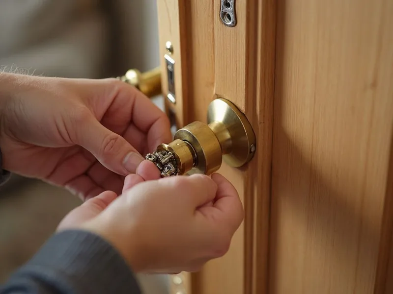 Austausch eines Schließzylinders an einer Wohnungstür